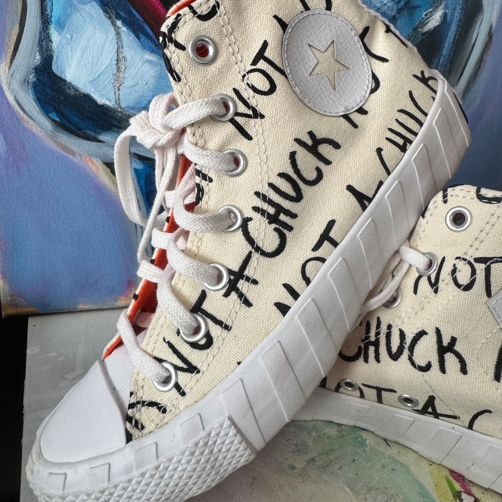 🏁 Converse Chuck Taylor "Not a Chuck" Hi-Top Sneakers - Women's 6